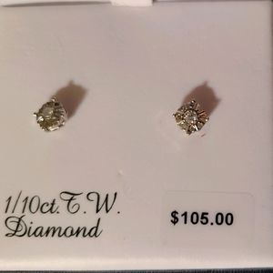 Women Sterling Silver 1/10ct.